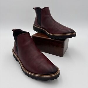ECCO Incise Chelsea Boots Women's Size 6.5 EU 37 Syrah Shoes Ankle Boots Booties